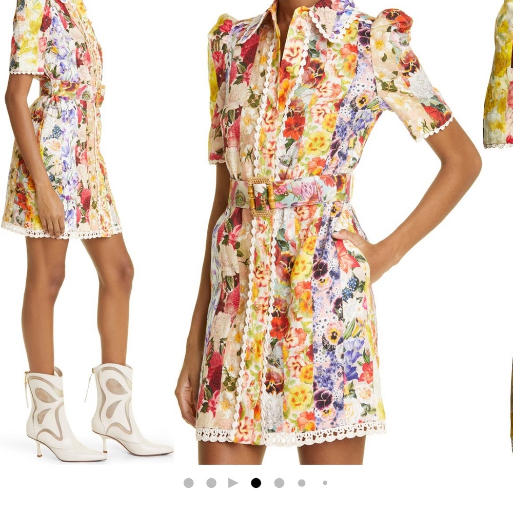 Zimmermann wonderland shirt dress size 1